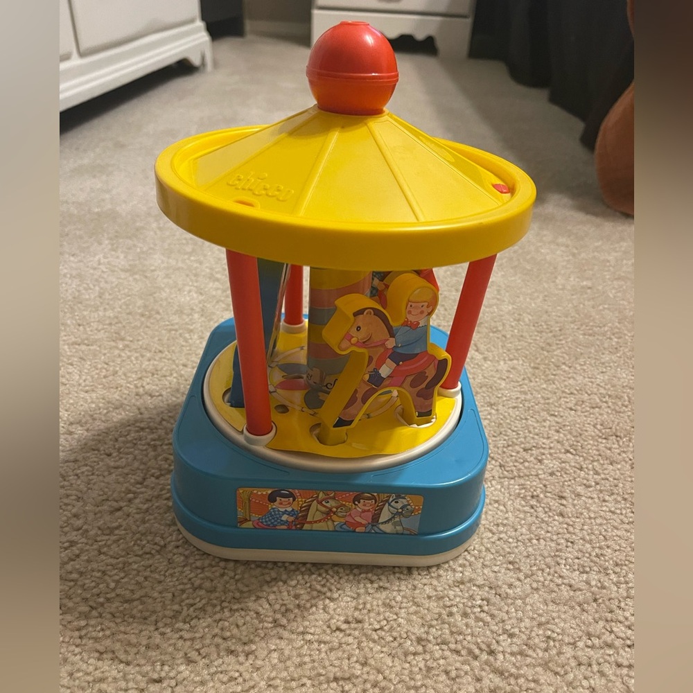 Vintage Chicco musical carousel toy